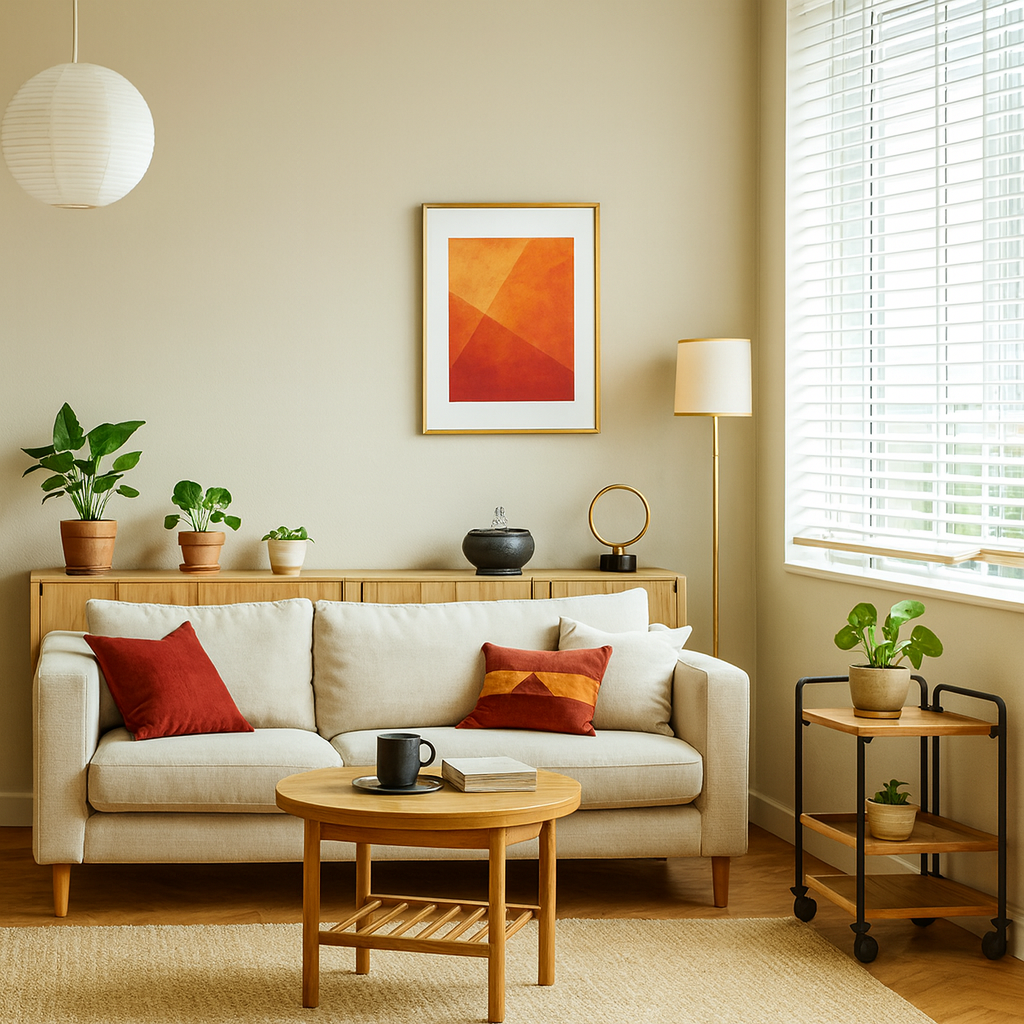 Beautiful feng shui room transformation